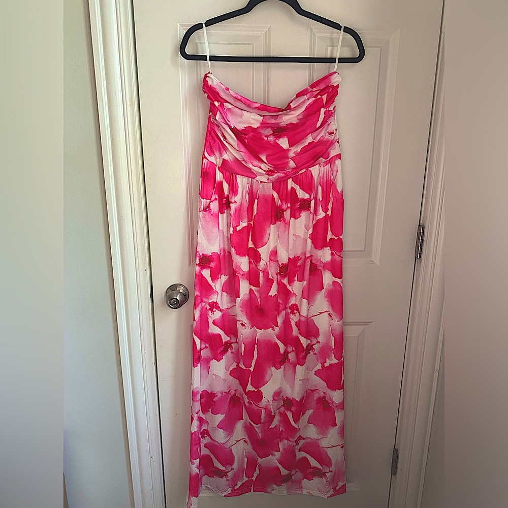Strapless maxi sundress